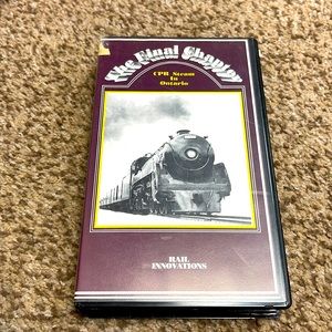 Rail innovations, the final Chapter CPR steam in Ontario, VHS video tape